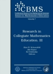 Research In Collegiate Mathematics Education Iii