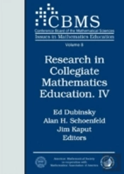 Research In Collegiate Mathematics Education Iv