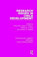Research Issues In Child Development