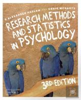 Research Methods And Statistics In Psychology