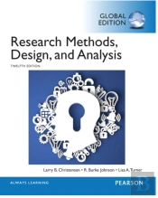 Research Methods, Design, And Analysis, Global Edition