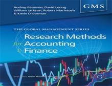 Research Methods For Accounting And Finance
