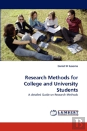 Research Methods For College And University Students