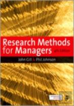 Research Methods For Managers