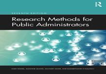 Research Methods For Public Administrators