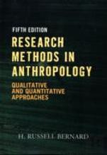 Research Methods In Anthropology