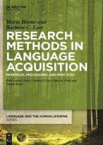 Research Methods In Language Acquisition