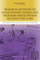 Research Methods To Assess Dietary Intake And Program Participation In Child Day Care