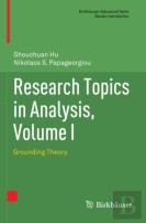 Research Topics In Analysis, Volume I