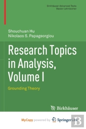 Research Topics In Analysis, Volume I