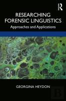 Researching Forensic Linguistics