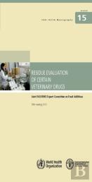 Residue Evaluation Of Certain Veterinary Drugs