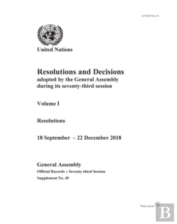 Bertrand.pt - Resolutions And Decisions Adopted By The General Assembly During Its Seventy-Third Session