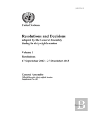 Resolutions And Decisions Adopted By The General Assembly During Its Sixty-Eighth Session