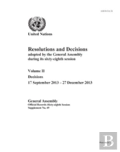 Resolutions And Decisions Adopted By The General Assembly During Its Sixty-Eighth Session