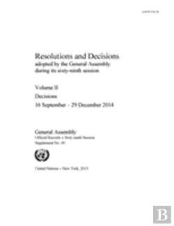 Bertrand.pt - Resolutions And Decisions Adopted By The General Assembly During Its Sixty-Ninth Session