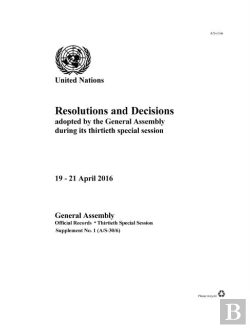Bertrand.pt - Resolutions And Decisions Adopted By The General Assembly During Its Thirtieth Special Session