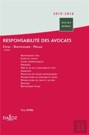 Responsabilité Des Avocats ; 3e Édition