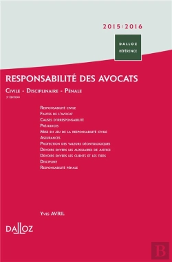 Bertrand.pt - Responsabilité Des Avocats ; 3e Édition
