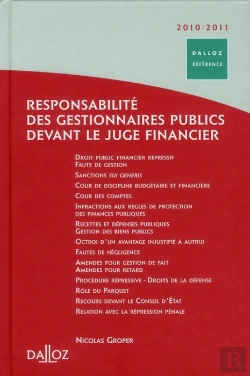 Bertrand.pt - Responsabilité Des Gestionnaires Public Devant Le Juge Financier