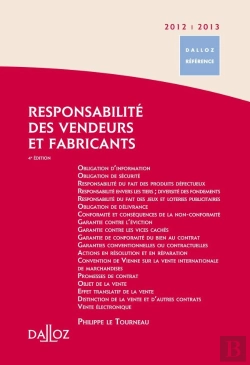 Bertrand.pt - Responsabilité Des Vendeurs Et Fabricants (Édition 2012/13)