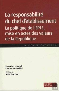 Bertrand.pt - Responsabilite Du Personnel D Encadrement Dans L Eple