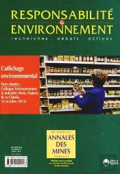 Responsabilite Et Environnement N73 Janvier 2014 L'Affichage Environnemental