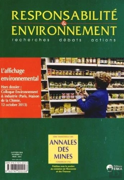 Bertrand.pt - Responsabilite Et Environnement N73 Janvier 2014 L'Affichage Environnemental