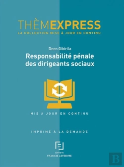 Bertrand.pt - Responsabilité Pénale Des Dirigeants Sociaux