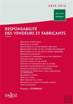 Bertrand.pt - Responsabilités Des Vendeurs Et Fabricants (Édition 2015/2016)