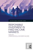 Responsible Investment In Fixed Income Markets
