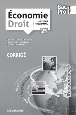 Bertrand.pt - Ressources + Economie Droit 1re Terminale Bac Pro Corrige