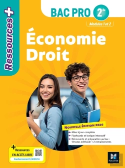 Bertrand.pt - Ressources + : Économie-Droit ; 2de Bac Pro ; Livre Élève (Édition 2026)