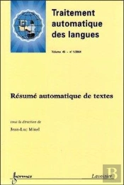 Resume Automatique De Textes Traitementautomatique Des Langues Vol 45 N  1 2004