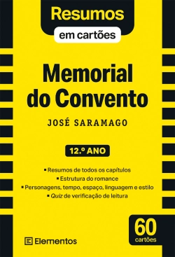 Bertrand.pt - Resumos em cartões - Livro Memorial do Convento - José Saramago - 12.º ano