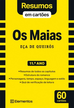 Bertrand.pt - Resumos em cartões - Livro Os Maias - Eça de Queirós - 11.º ano