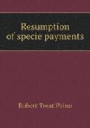 Resumption Of Specie Payments