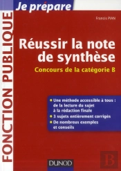Reussir La Note De Synthese - Categorie B