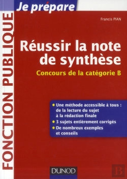 Bertrand.pt - Reussir La Note De Synthese - Categorie B