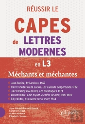 Réussir Le Capes De Lettres Modernes À Bac +3. Programme 2026 - 'Méchants Et Méchantes' : Jean Racine
