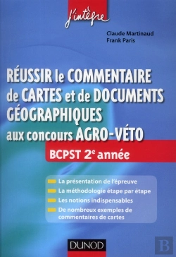 Bertrand.pt - Reussir Le Commentaire De Cartes Et Documents Geographiques Aux Concours Agro-Veto