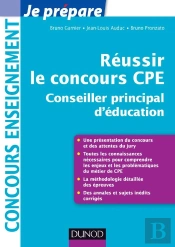 Réussir Le Concours Cpe (Conseiller Principal D'Éducation)