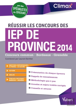 Bertrand.pt - Réussir Le Concours Des Iep De Province 2014