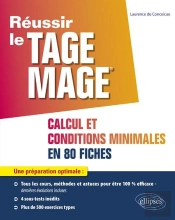 Réussir Le Tage Mage ; Calcul Et Conditions Minimales En 80 Fiches (Édition 2019)