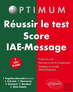 Bertrand.pt - Réussir Le Test Score Iae-Message