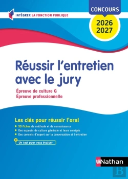 Bertrand.pt - Réussir L'Entretien Avec Le Jury ; Catégories A, B Et C ; Épreuve De Culture G, Épreuve Professionnelle (Édition 2026/2027)