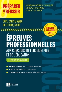 Bertrand.pt - Réussir L'Entretien Professionnel Aux Concours De Professeurs ; 2e Épreuve Orale