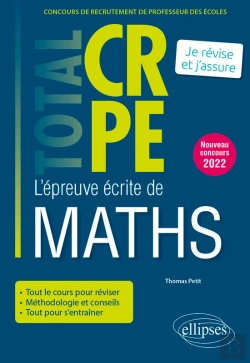 Bertrand.pt - Réussir L'Épreuve Écrite De Mathématiques - Crpe - Nouveau Concours 2022