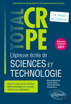 Bertrand.pt - Réussir L'Épreuve Écrite De Sciences Et Technologie - Crpe - Nouveau Concours 2022