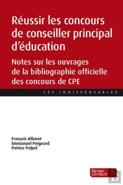 Bertrand.pt - Réussir Les Concours De Conseiller Principal D'Éducation : Notes Sur Les Ouvrages De La Bibliographie Officielle Des Concours De Cpe
